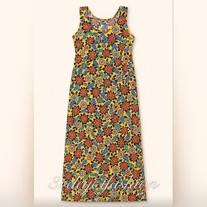 🌼 Bold Floral Maxi Dress Sunshine Statement Style 🌼 NWT